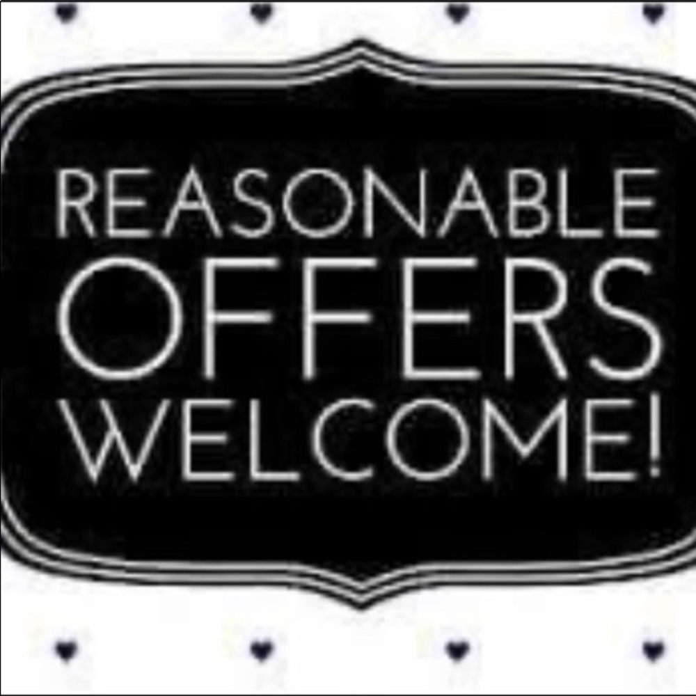 Welcome Reasonable Offers